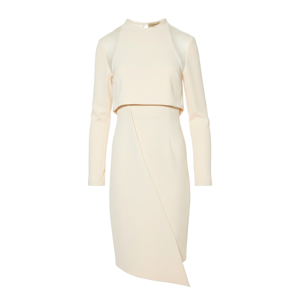 Asymmetric Dress Ivory