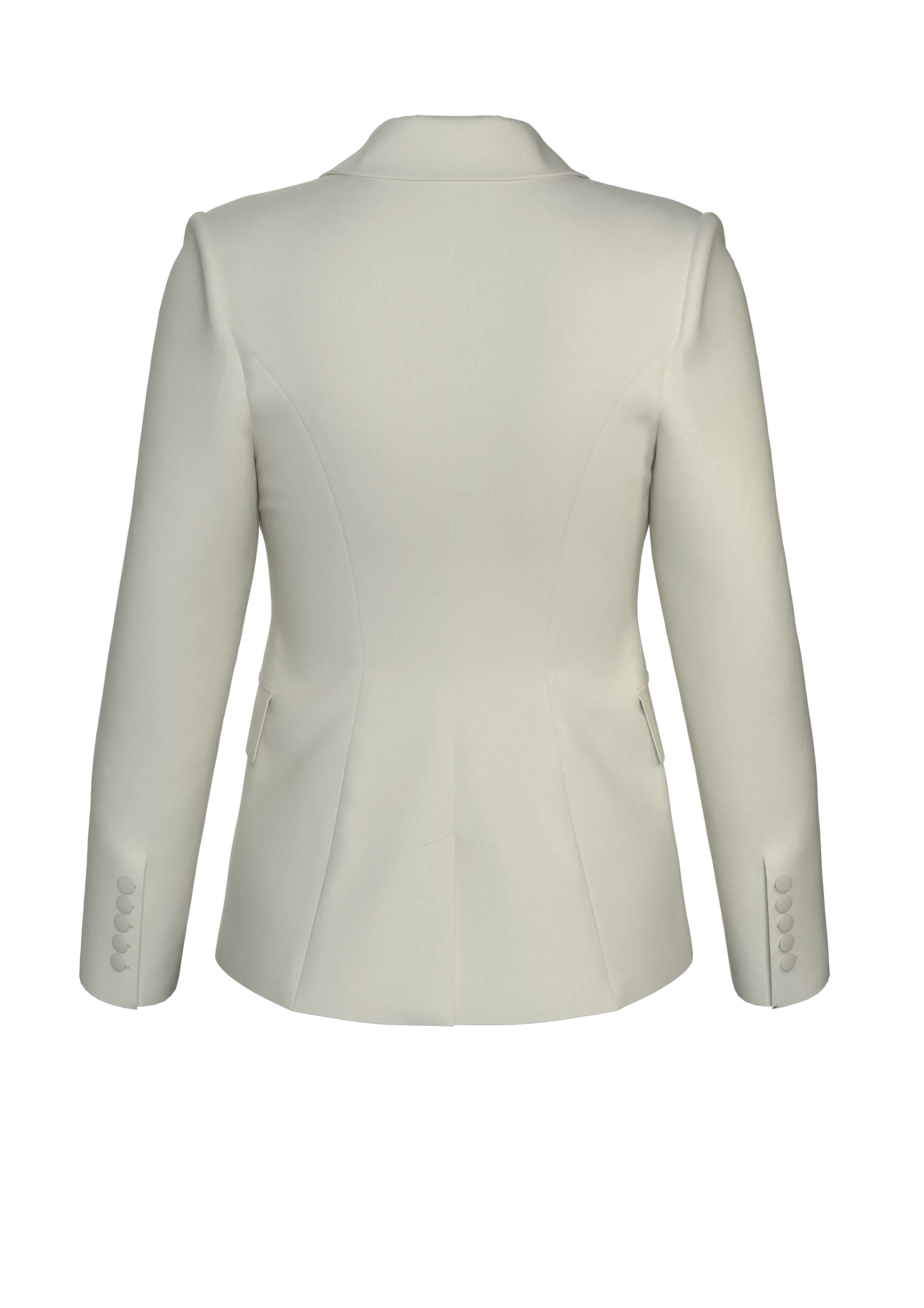 Optic Ivory Single Breasted Jacket Sinclair London