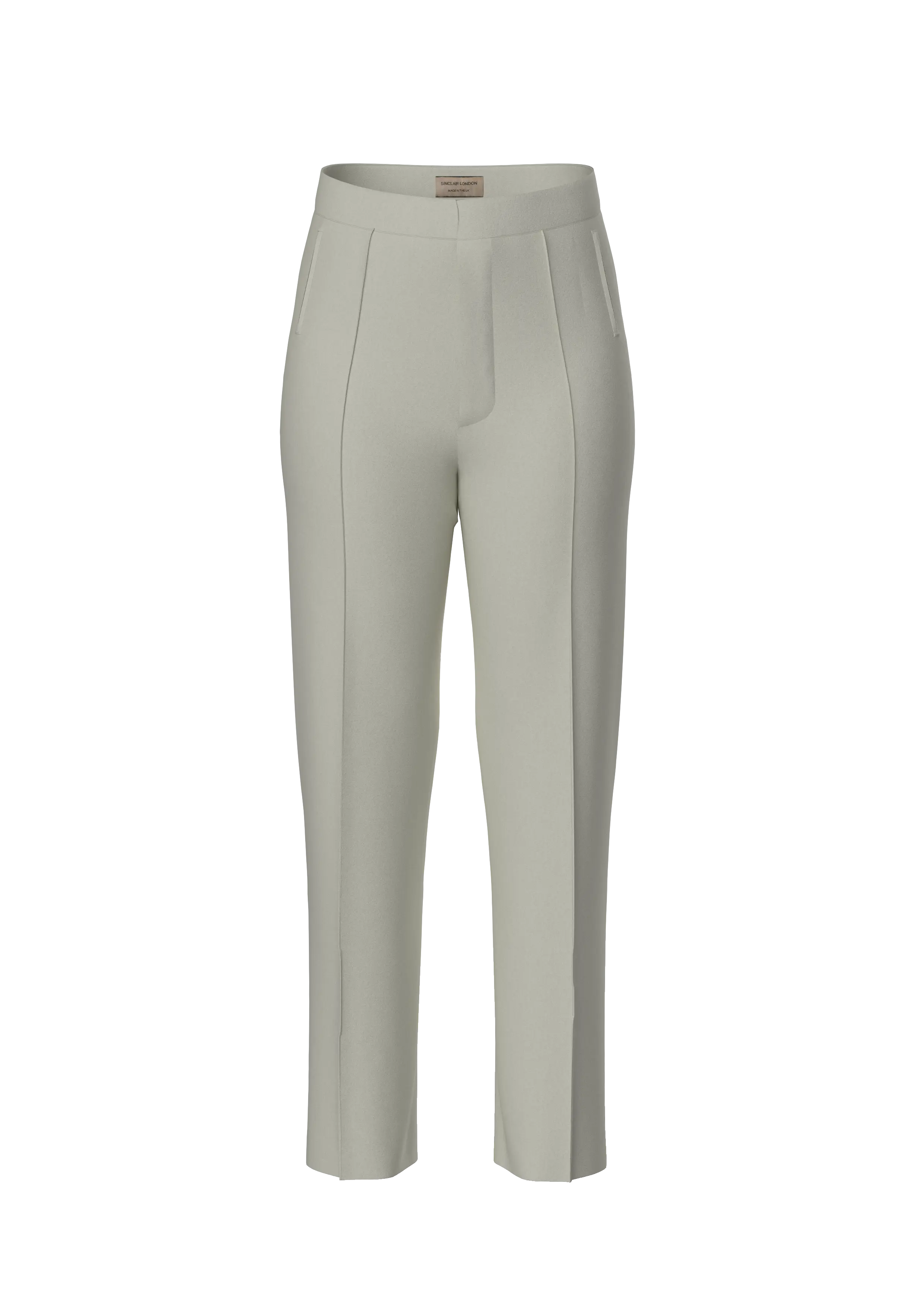 Optic Ivory Cigarette Classic Front Tailored Trouser Sinclair London