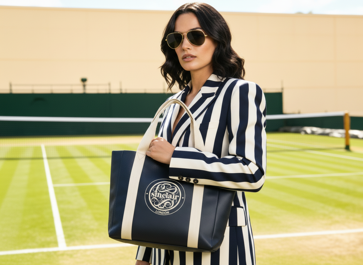Sinclair London Wimbeldon Inspired Navy_Tote_Editorial
