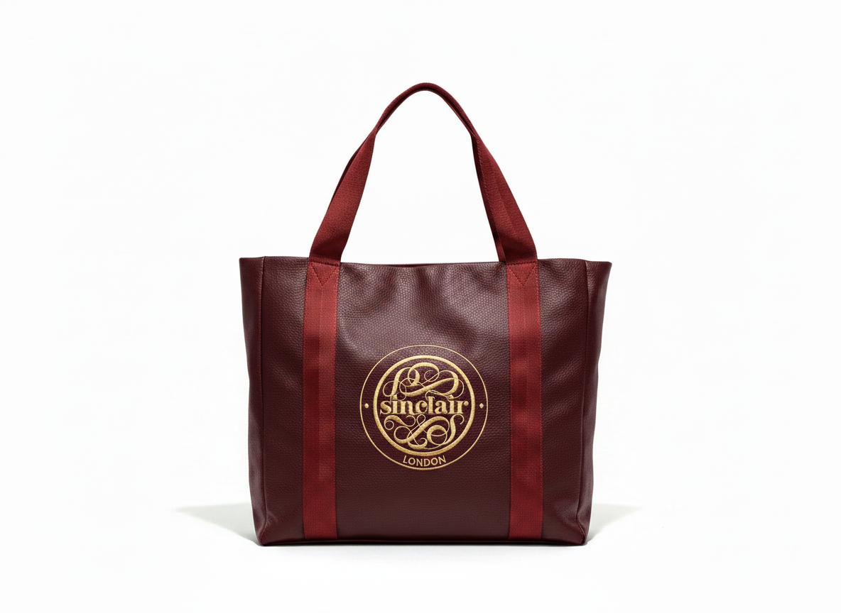 Burgundy and Red Classic Tote