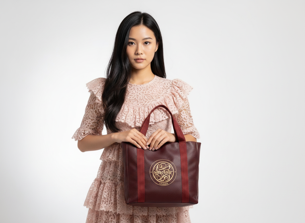Burgundy and Red Classic Tote