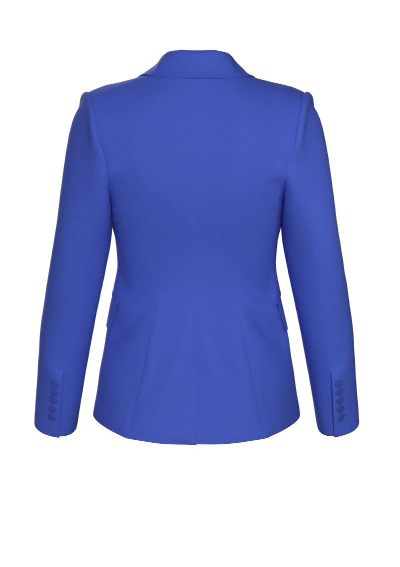 Azure Blue Single Breasted Jacket