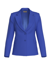 Azure Blue Single Breasted Jacket