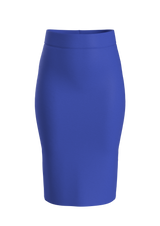 Azure Blue Classic Pencil Skirt