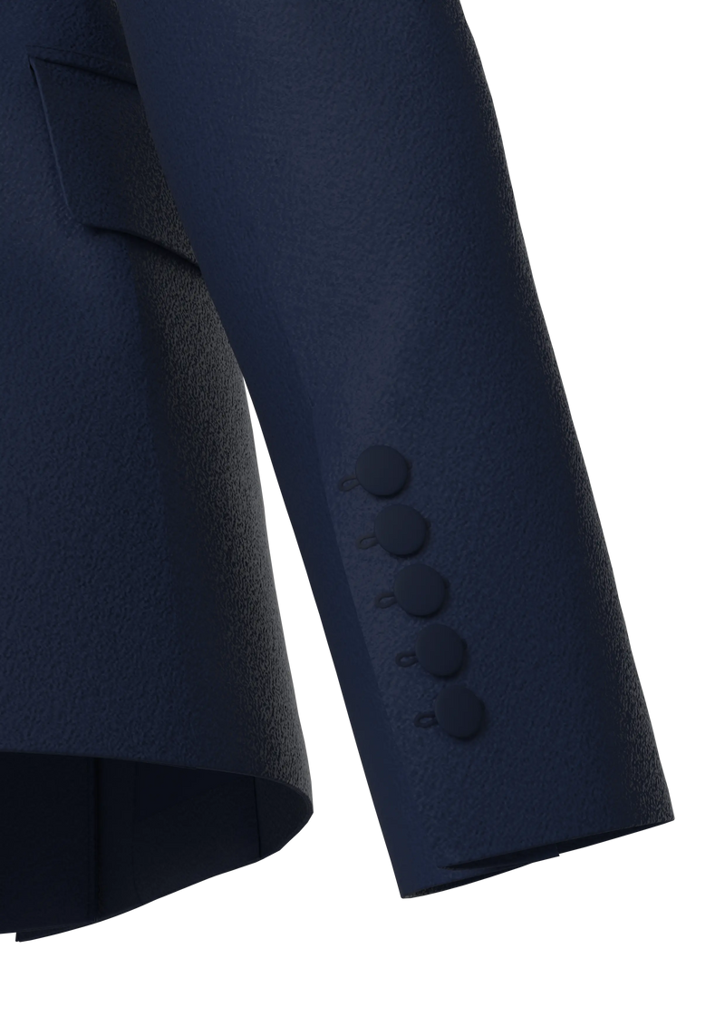 French Navy Single Breasted Jacket