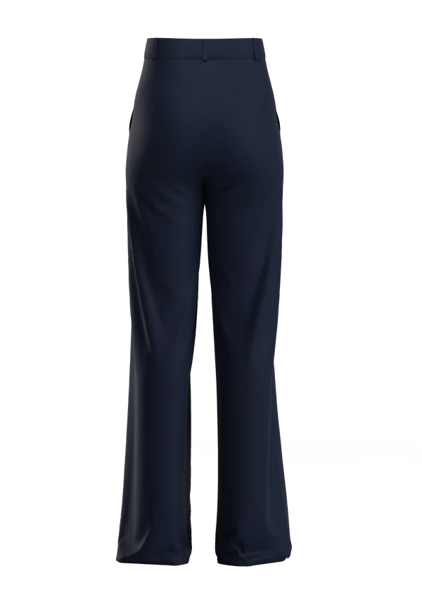 French Navy Palazzo Pants