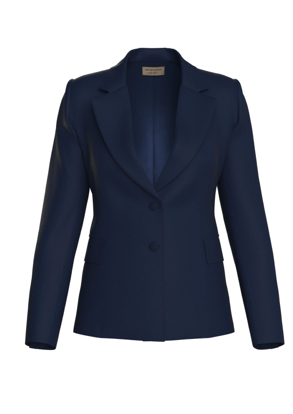 French Navy Single Breasted Jacket
