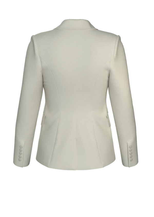 Optic Ivory Single Breasted Jacket
