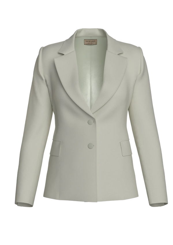 Optic Ivory Single Breasted Jacket