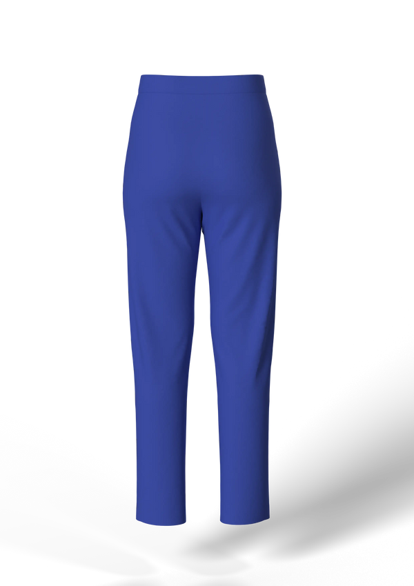 Azure Blue Cigarette Classic Front Tailored Trouser